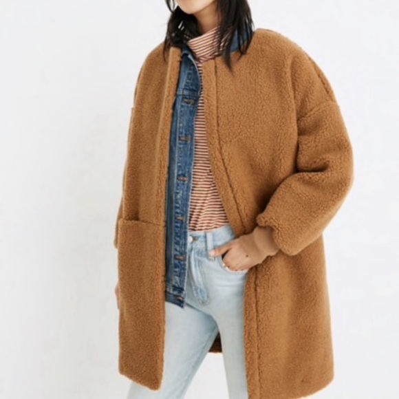 Madewell Jackets & Blazers - Madewell Bonded Fleece Cocoon Coat M